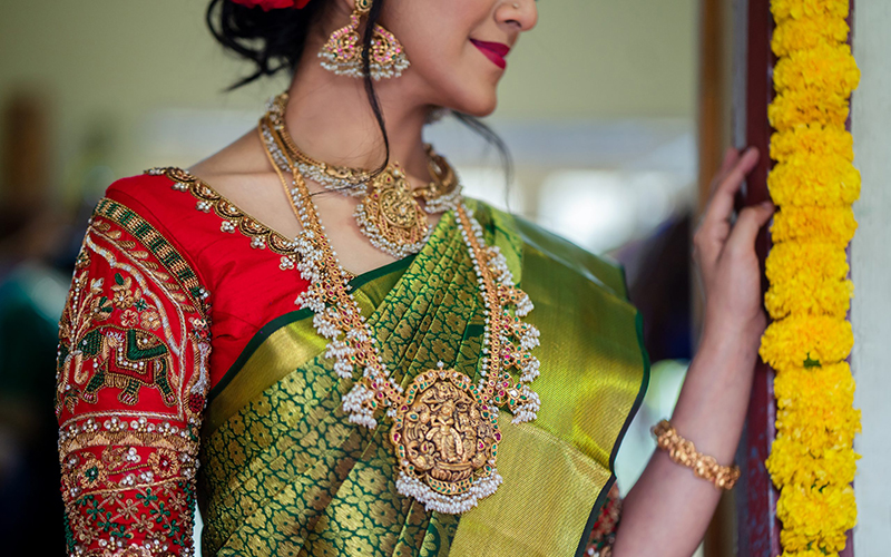 bridal gold necklace designs